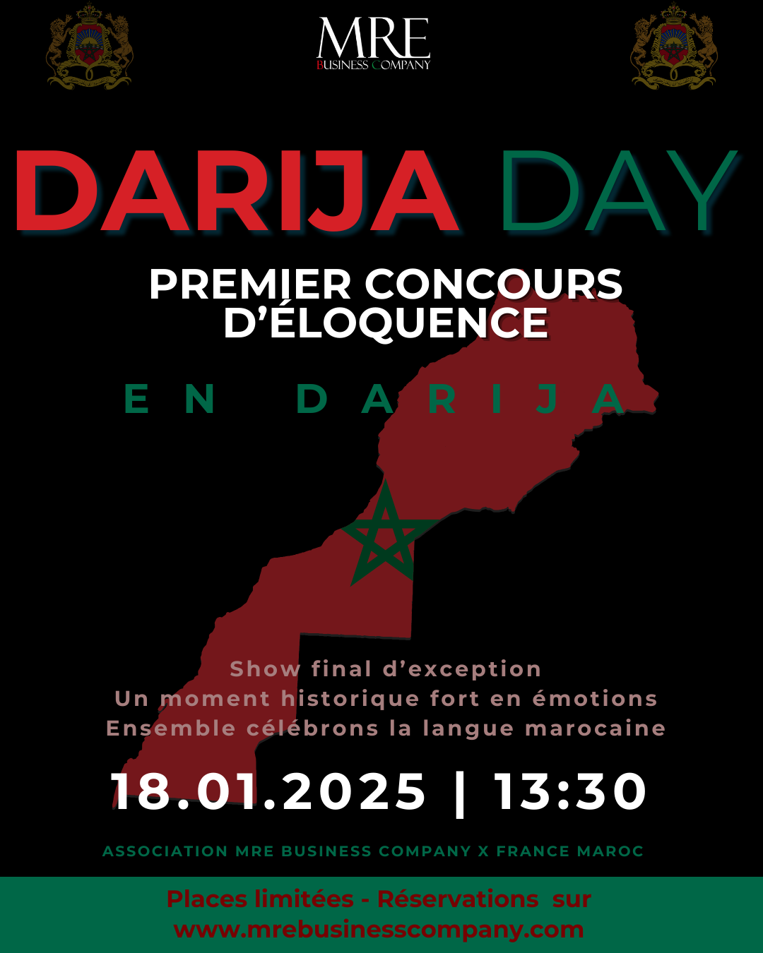 " DARIJA DAY"  Première édition du Concours d'éloquence en  Darija SHOW FINALE le 18/01/2025