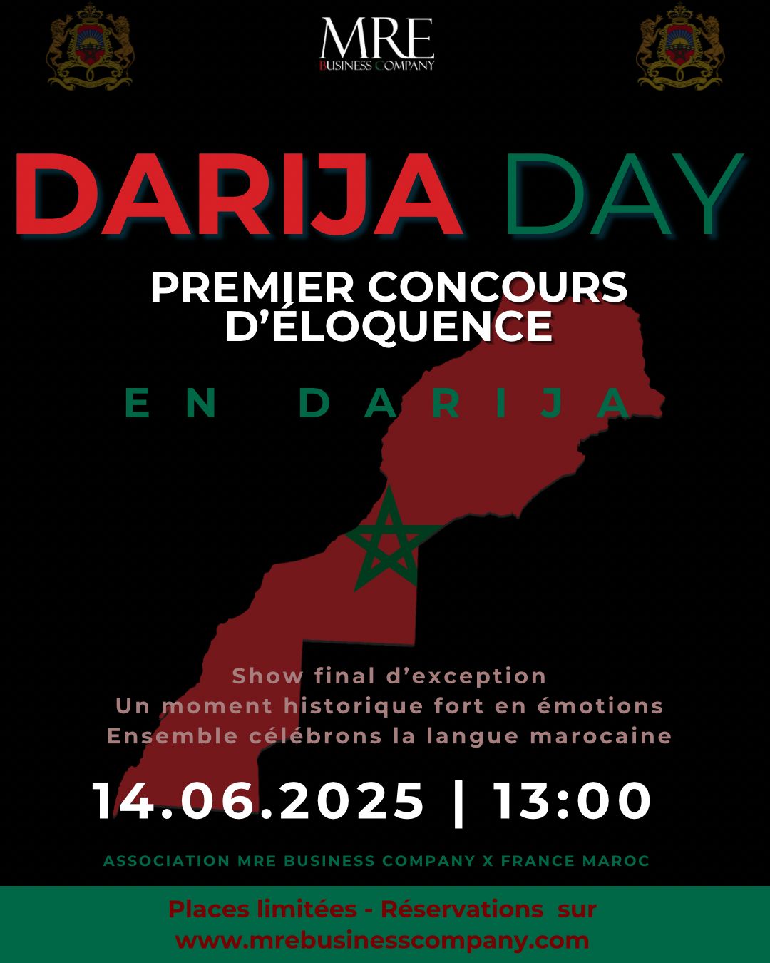 " DARIJA DAY"  Première édition du Concours d'éloquence en  Darija SHOW FINALE le 14/06/2025